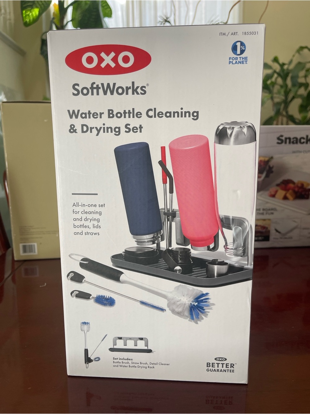 NIB OXO SoftWorks® Water Bottle Cleaning
& Drying Set